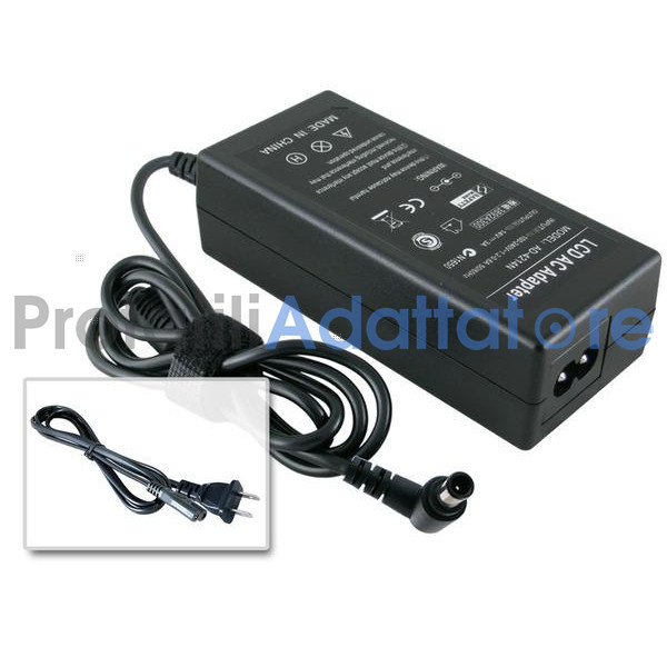 TOP CHARGEUR Caricabatterie Alimentatore 19V Per Monitor TV LG 22MT47DC 22MT47DC-PZ - Cavo 120 Cm